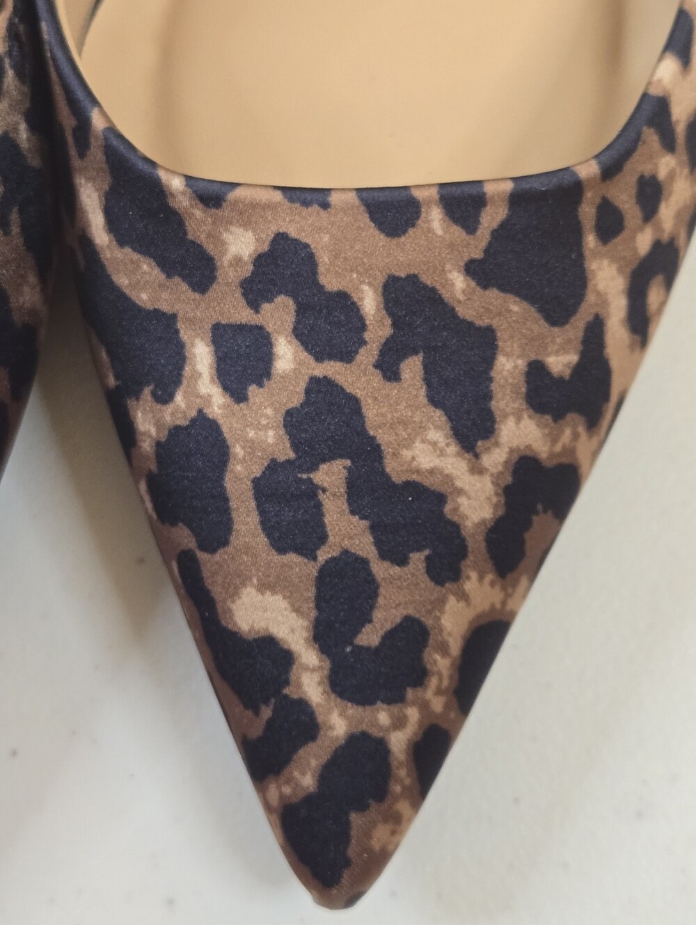 NWoT a new day Leopard Print Slingback Pointed Kitten Heels - Brown/Black Size 7 - Picture 4 of 10